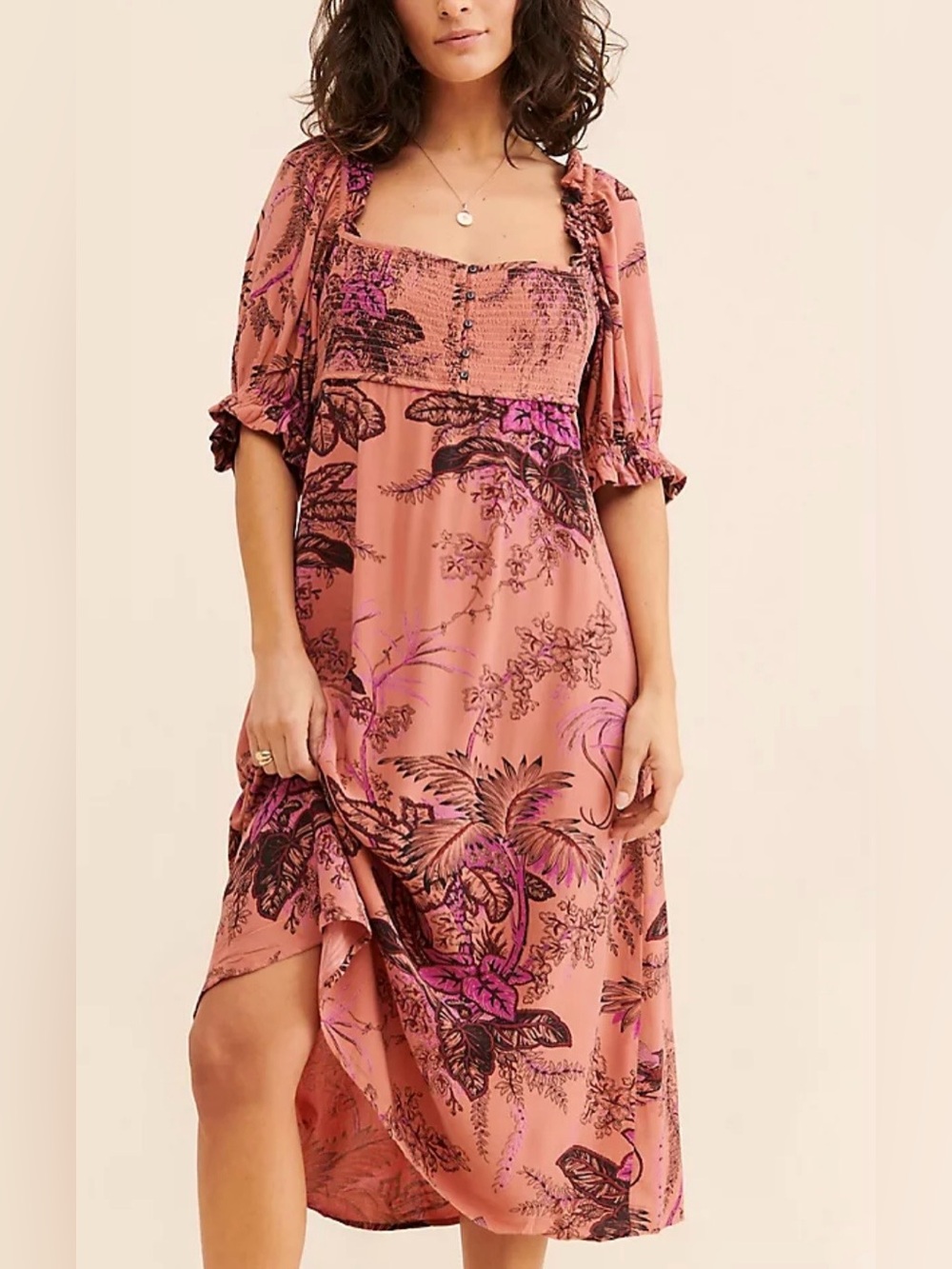 Anthropologie $110 usd retail midi dress. fits big